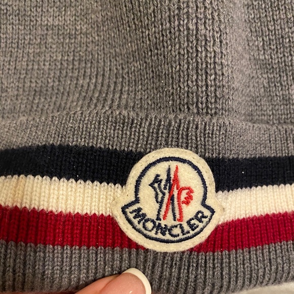 Moncler Berretto Stripe Wool Beanie - Picture 5 of 5